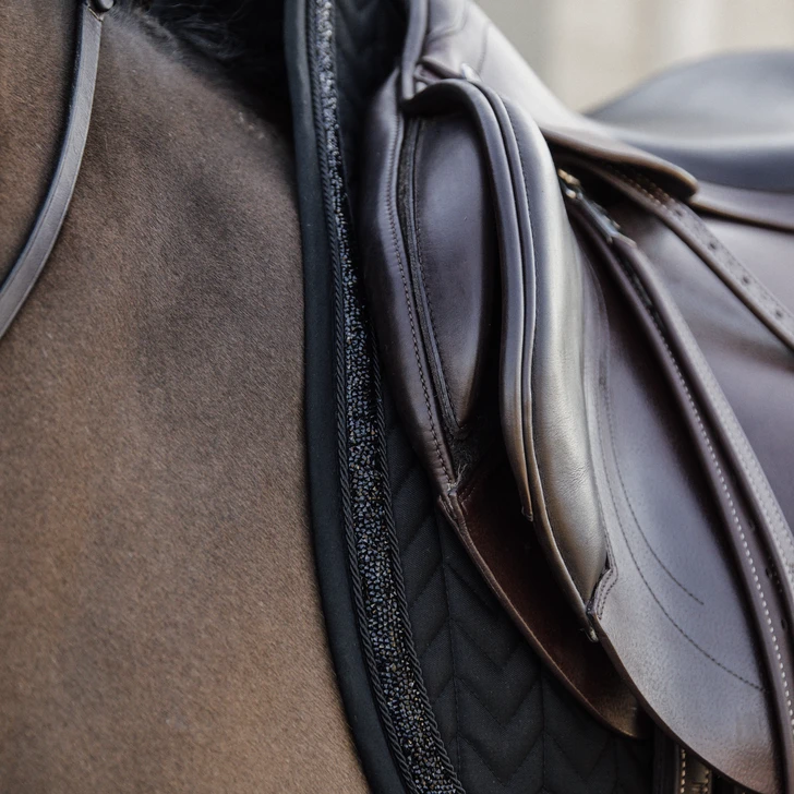Kentucky Glitter Stone Jump Saddle Pad Black 3 Kentucky Glitter Stone Jump Saddle Pad Black - Image 3
