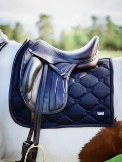 PS Of Sweden Monogram Dressage Saddle Pad Navy