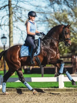 PS Of Sweden Monogram Dressage Saddle Pad Light Blue -Saddle Shop 178337383 origpic b11847