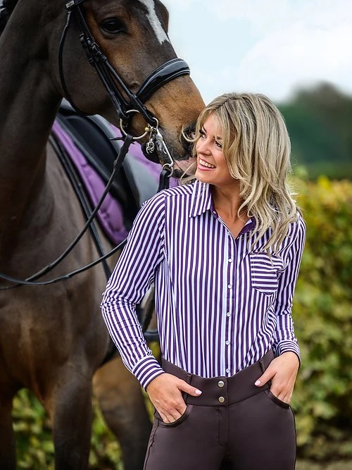 PS Of Sweden Cassidy Magic Shirt Plum 2 PS Of Sweden Cassidy Magic Shirt Plum - Image 2