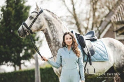 PS Of Sweden Floret Dressage Saddle Pad Aqua -Saddle Shop 1 4838