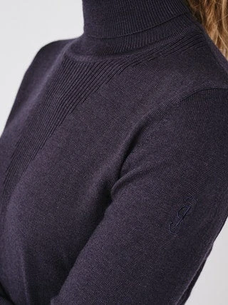 PS Of Sweden Tara Fine Knit Sweater Navy 2 PS Of Sweden Tara Fine Knit Sweater Navy - Image 2