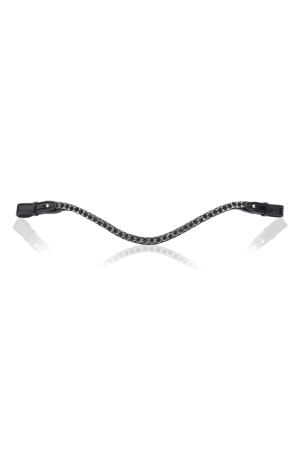 Utzon Equestrian Elegant Browband Ebony 1 Utzon Equestrian Elegant Browband Ebony