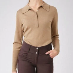 PS Of Sweden Hailey Fine Knit Sweater Camel