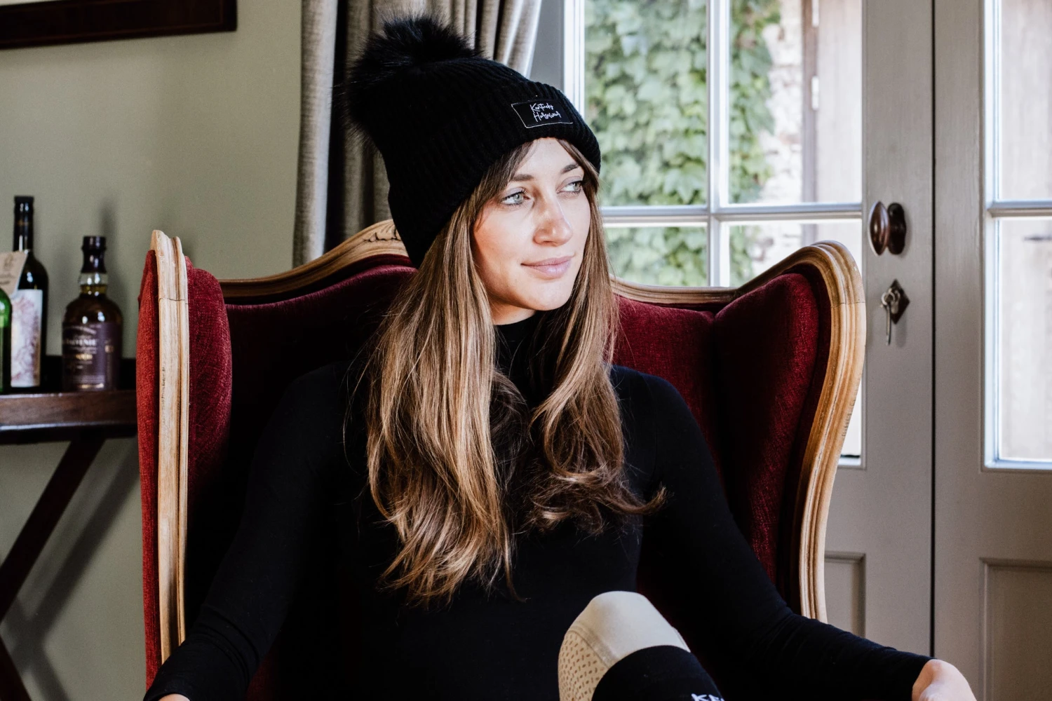 Kentucky Beanie Pompom Black 3 Kentucky Beanie Pompom Black - Image 3