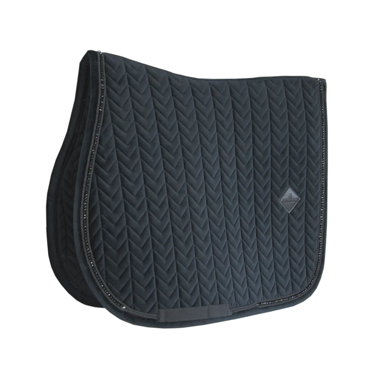 Kentucky Velvet Pearls Jump Saddle Pad Black 1 Kentucky Velvet Pearls Jump Saddle Pad Black