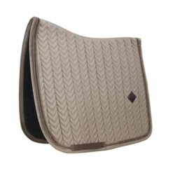 Kentucky Velvet Pearls Dressage Saddle Pad Beige
