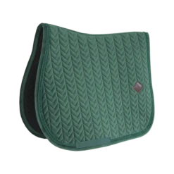 Kentucky Velvet Pearls Jump Saddle Pad Pine Green
