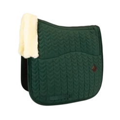 Kentucky Skin Friendly Velvet Dressage Saddle Pad Pine Green