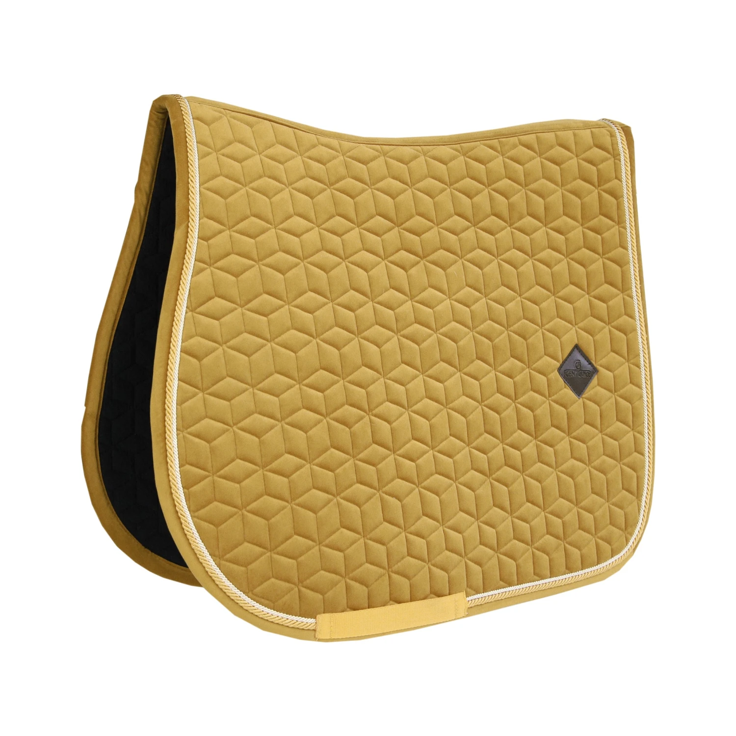 Kentucky Velvet Jump Saddle Pad Mustard 1 Kentucky Velvet Jump Saddle Pad Mustard