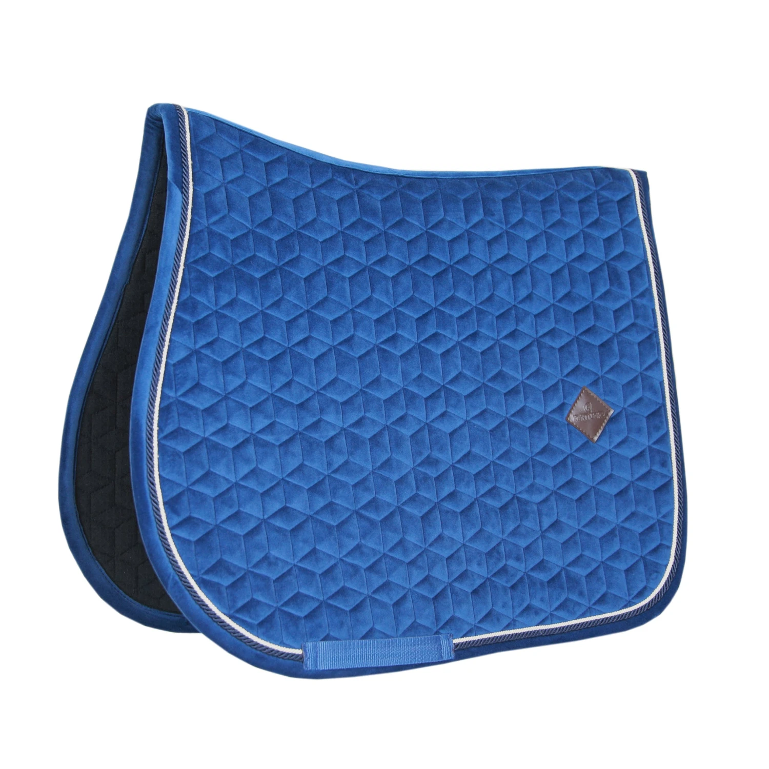 Kentucky Velvet Jump Saddle Pad Navy 1 Kentucky Velvet Jump Saddle Pad Navy