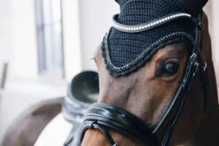 Kentucky Long Stone & Pearl Ear Bonnet Black