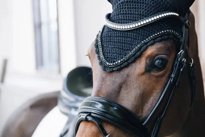 Kentucky Long Stone & Pearl Soundless Ear Bonnet Black 2 Kentucky Long Stone & Pearl Soundless Ear Bonnet Black - Image 2