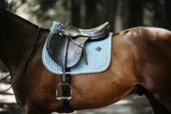 Kentucky Velvet Jump Saddle Pad Light Blue -Saddle Shop 778c882cd8023c061ecc17e031043ab95e47e3c5d80e9aa8a2508754285b0520