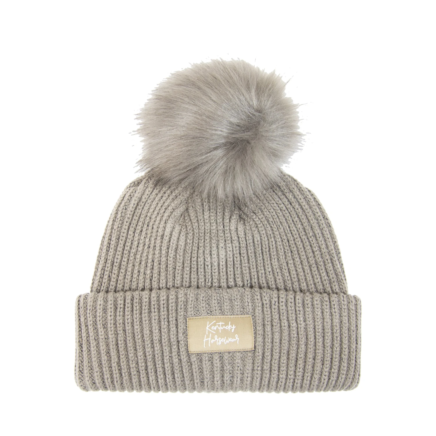 Kentucky Beanie Pompom Beige 1 Kentucky Beanie Pompom Beige