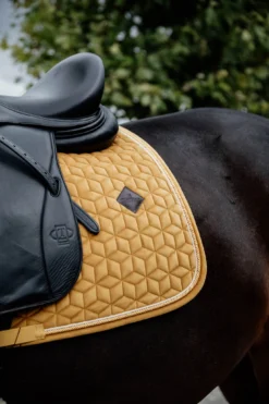 Kentucky Velvet Dressage Saddle Pad Mustard -Saddle Shop 81d1a993b62f95d85d89627c80ed9155d1a5458cde2e7bc1baa1806821c498e6