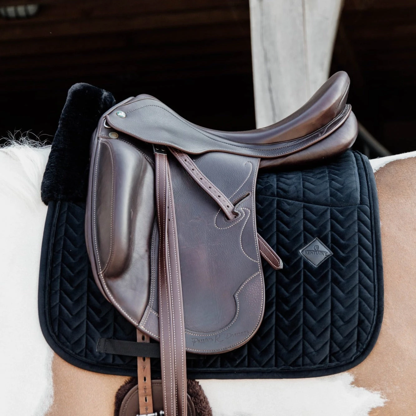 Kentucky Velvet Skin Friendly Dressage Saddle Pad Black 1 Kentucky Velvet Skin Friendly Dressage Saddle Pad Black