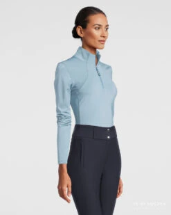 PS Of Sweden Alessandra Base Layer Aqua -Saddle Shop Alessandra Aqua Front Right 2