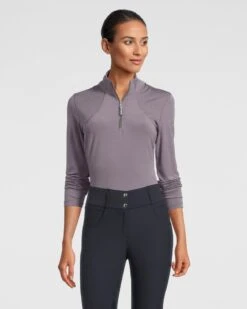 PS Of Sweden Alessandra Base Layer Grey 9 PS Of Sweden Alessandra Base Layer Grey -Saddle Shop Alessandra Grey Front 2