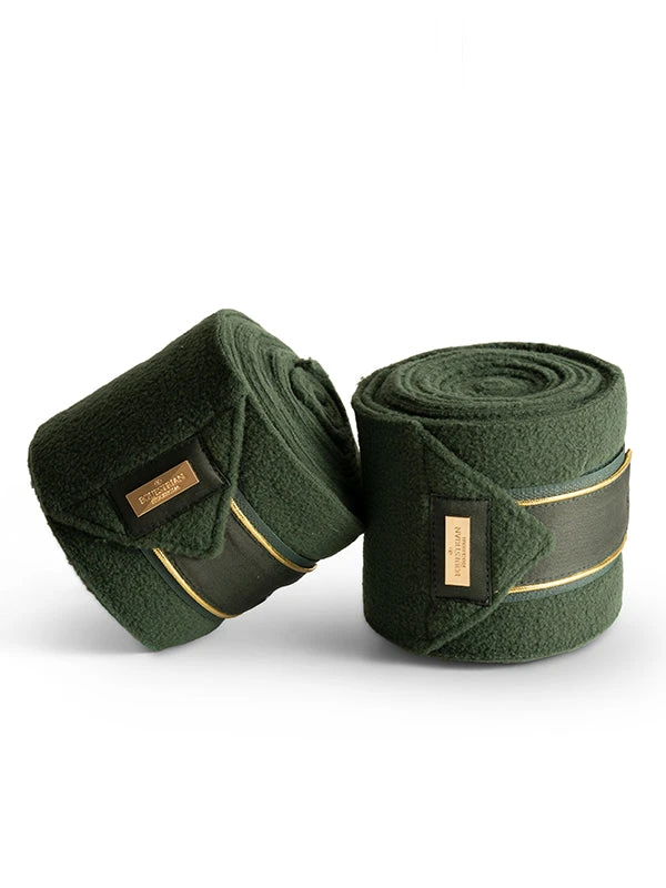 Equestrian Stockholm Bandages Forest Green 1 Equestrian Stockholm Bandages Forest Green