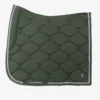PS Of Sweden Cotton Signature Dressage Saddle Pad Forest Green