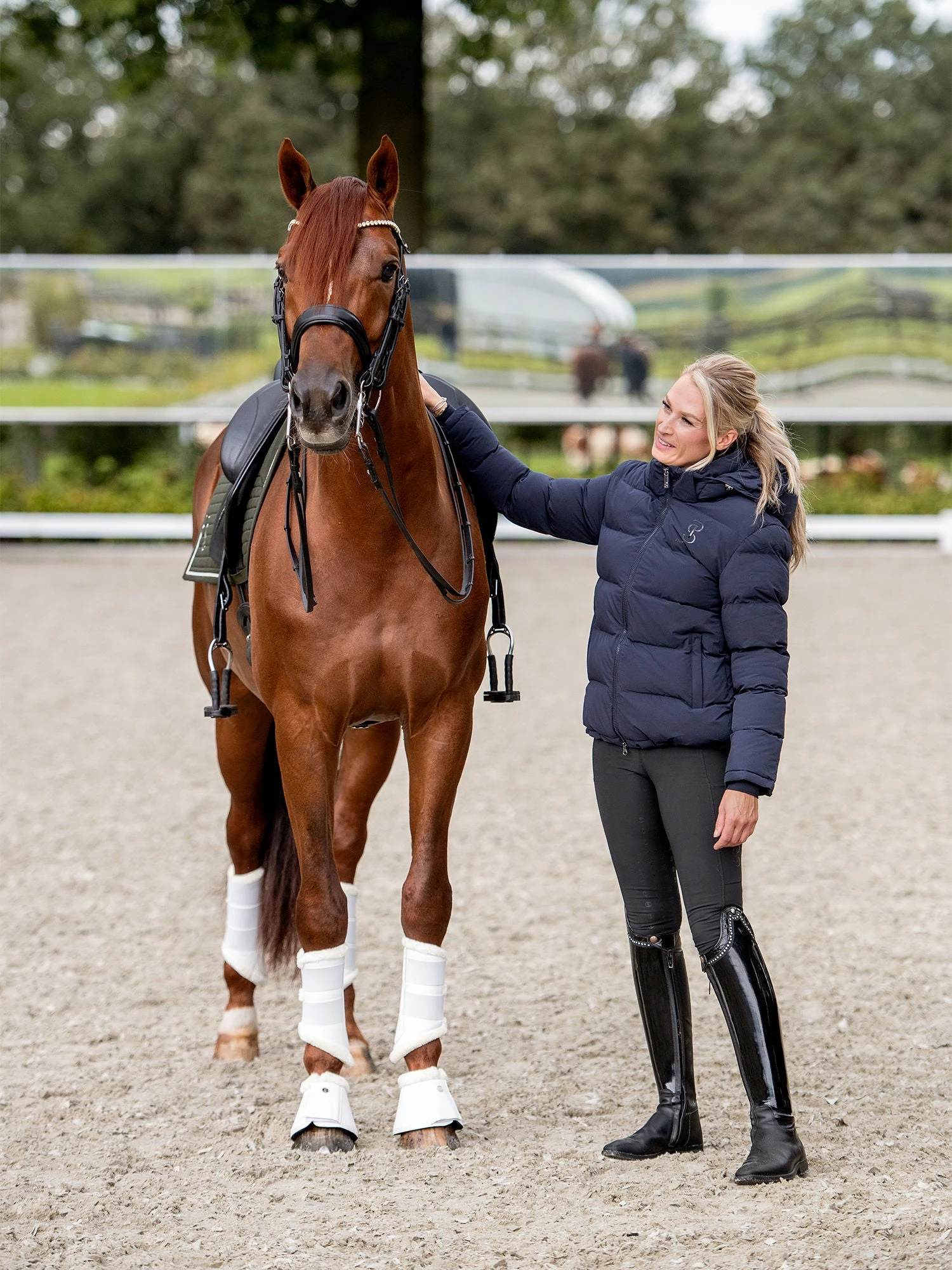 PS Of Sweden Elite Dressage Saddle Pad Dark Green 4 PS Of Sweden Elite Dressage Saddle Pad Dark Green - Image 4