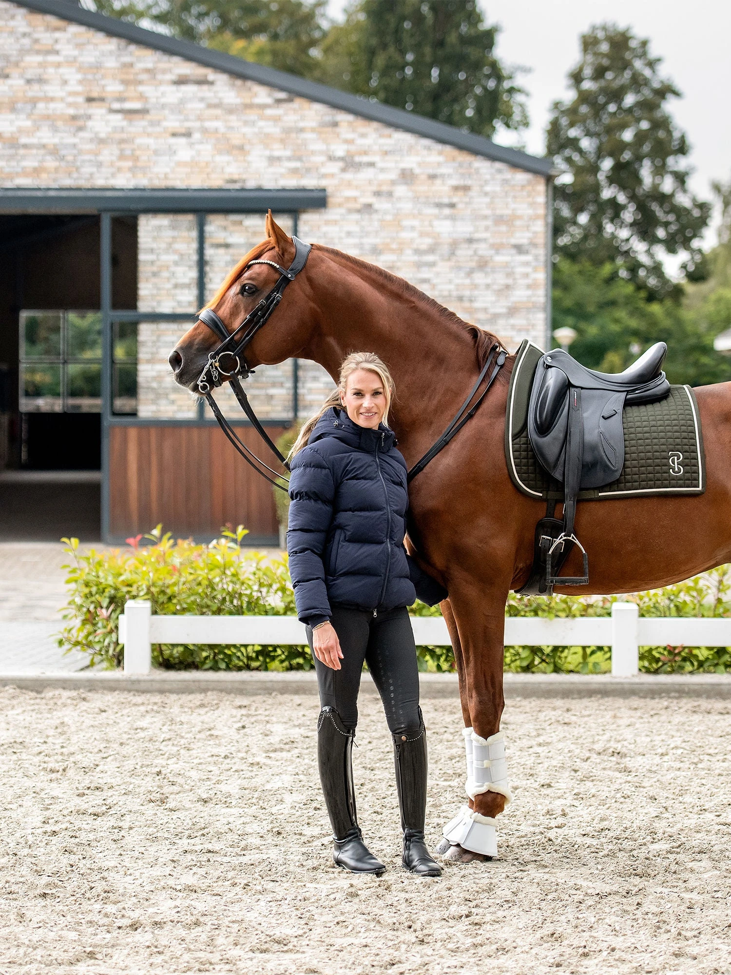 PS Of Sweden Elite Dressage Saddle Pad Dark Green 3 PS Of Sweden Elite Dressage Saddle Pad Dark Green - Image 3