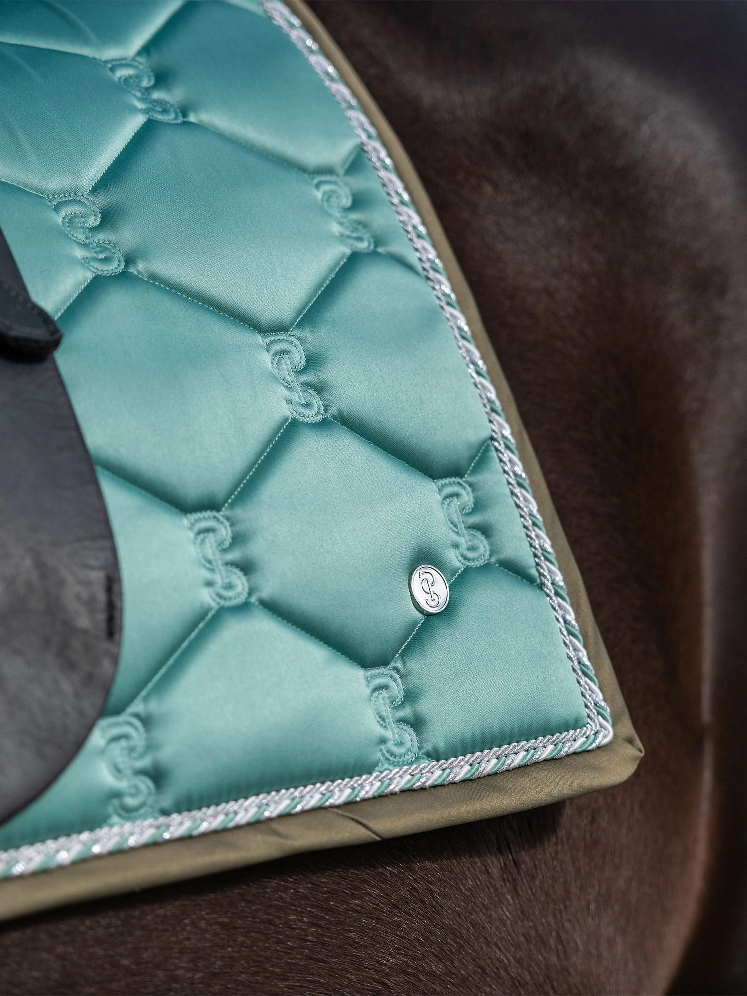PS Of Sweden Signature Dressage Saddle Pad Celadon 2 PS Of Sweden Signature Dressage Saddle Pad Celadon - Image 2