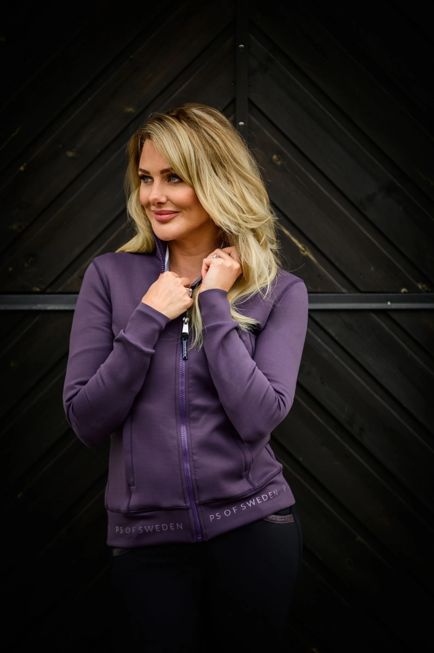 PS Of Sweden Faith Jacket Plum 3 PS Of Sweden Faith Jacket Plum - Image 3