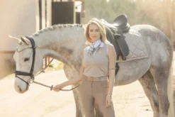 PS Of Sweden Floret Dressage Saddle Pad Sand -Saddle Shop FloretDressageMinnaPoloSand scaled