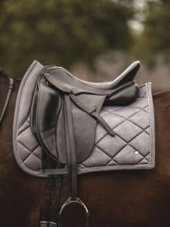 PS Of Sweden Floret Dressage Saddle Pad Grey -Saddle Shop FloretDressagePad1Grey