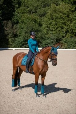 Equestrian Stockholm Dressage Saddle Pad Aurora Blues -Saddle Shop MG 9658 scaled