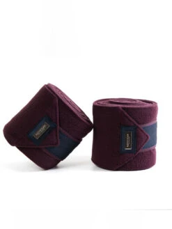 Equestrian Stockholm Bandages Merlot Crystal