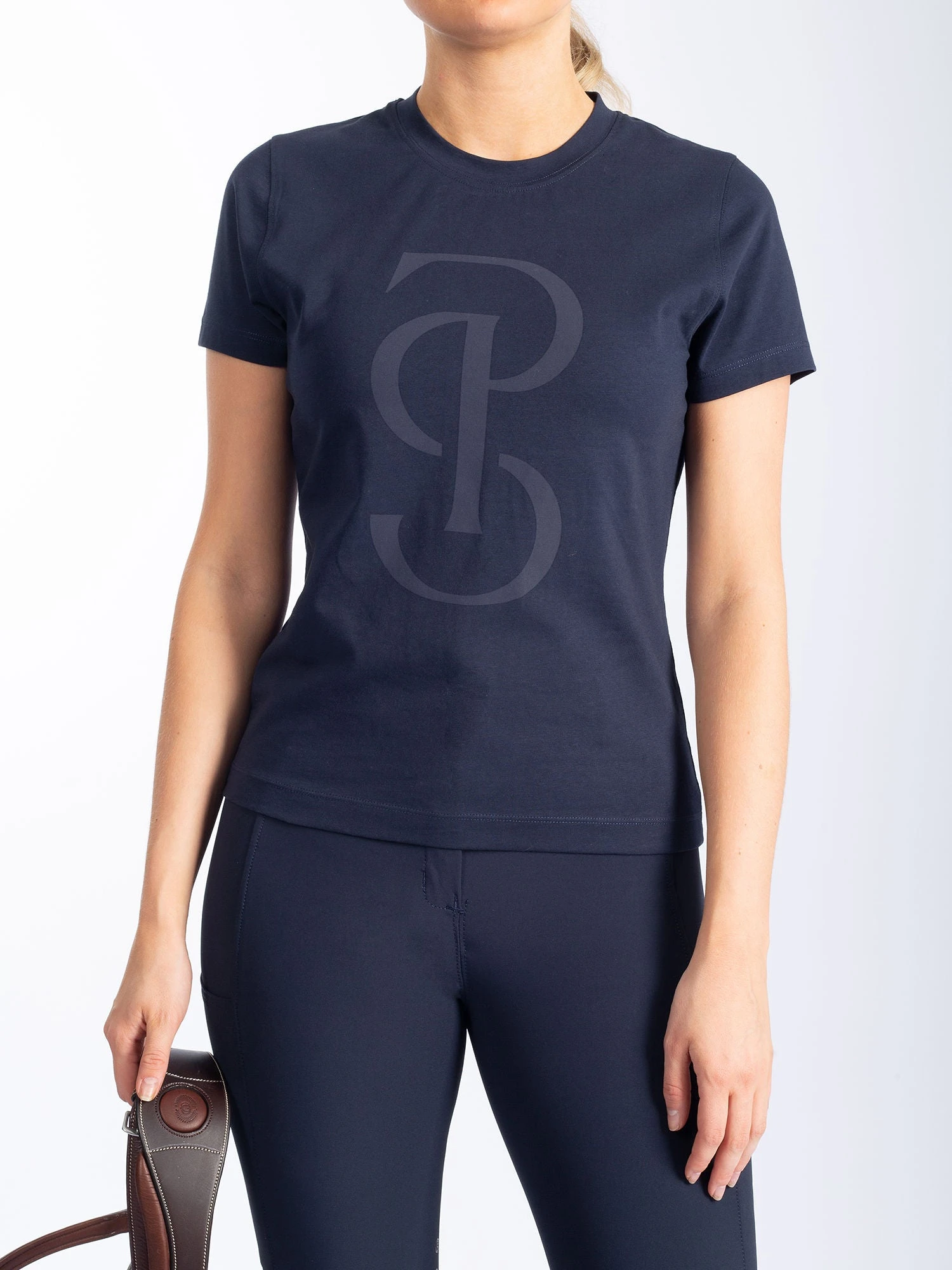 PS Of Sweden Signe Cotton T-Shirt Navy 1 PS Of Sweden Signe Cotton T-Shirt Navy