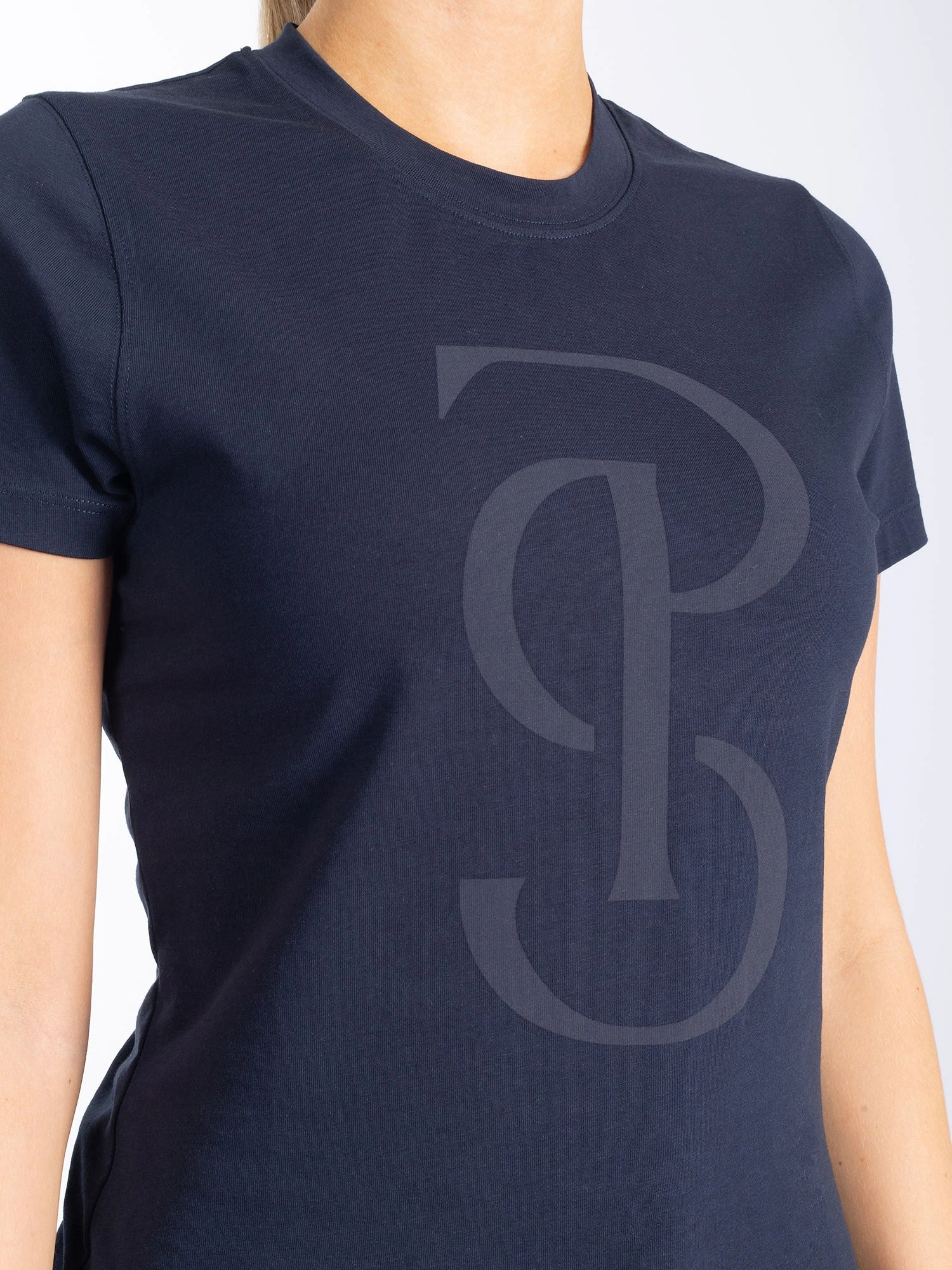 PS Of Sweden Signe Cotton T-Shirt Navy 3 PS Of Sweden Signe Cotton T-Shirt Navy - Image 3