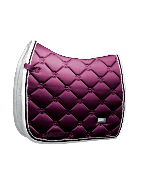 Equestrian Stockholm Dressage Saddle Pad Purple White Edge 2 Equestrian Stockholm Dressage Saddle Pad Purple White Edge - Image 2