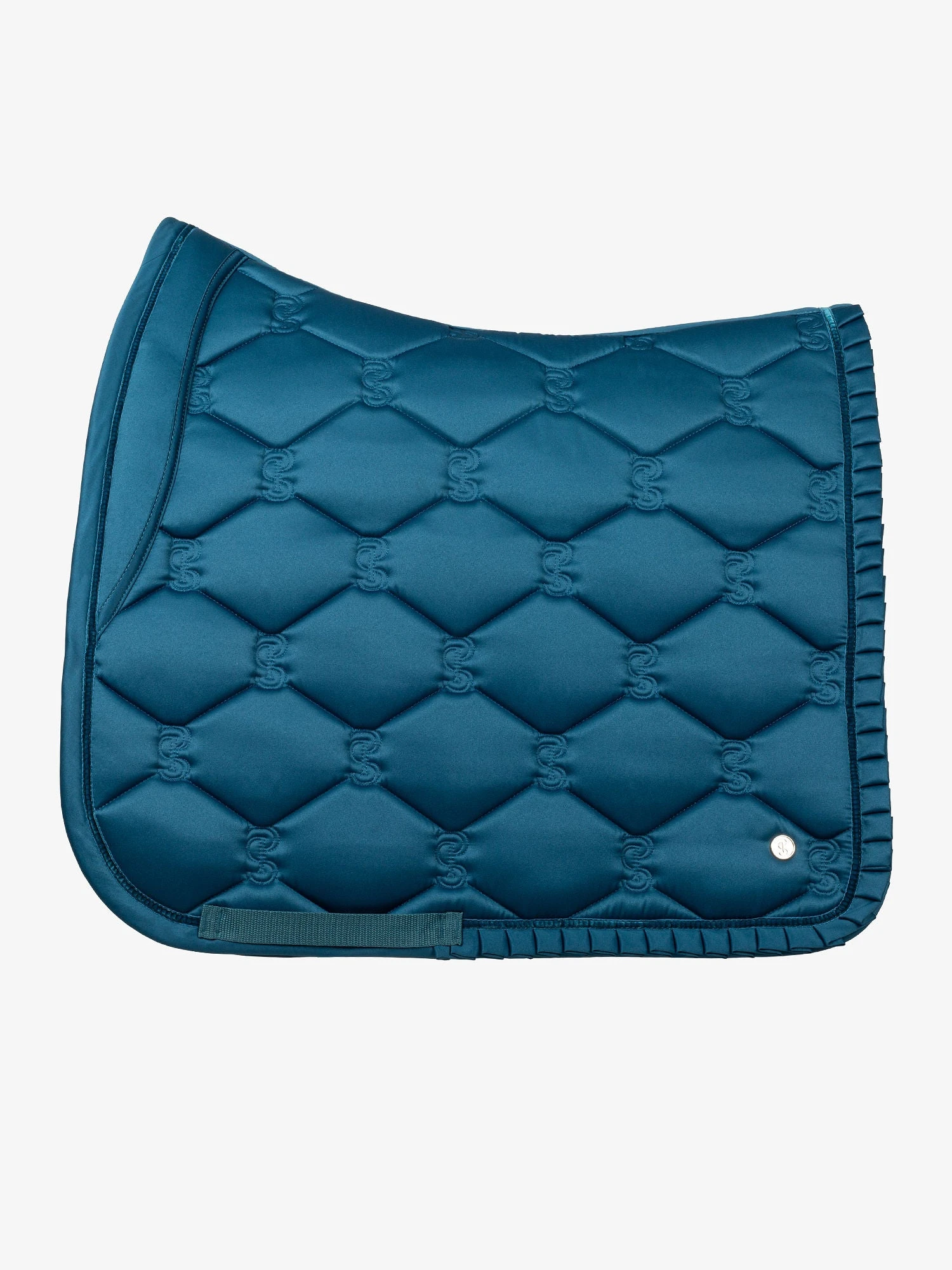PS Of Sweden Ruffle Dressage Saddle Pad Petrol Blue 1 PS Of Sweden Ruffle Dressage Saddle Pad Petrol Blue
