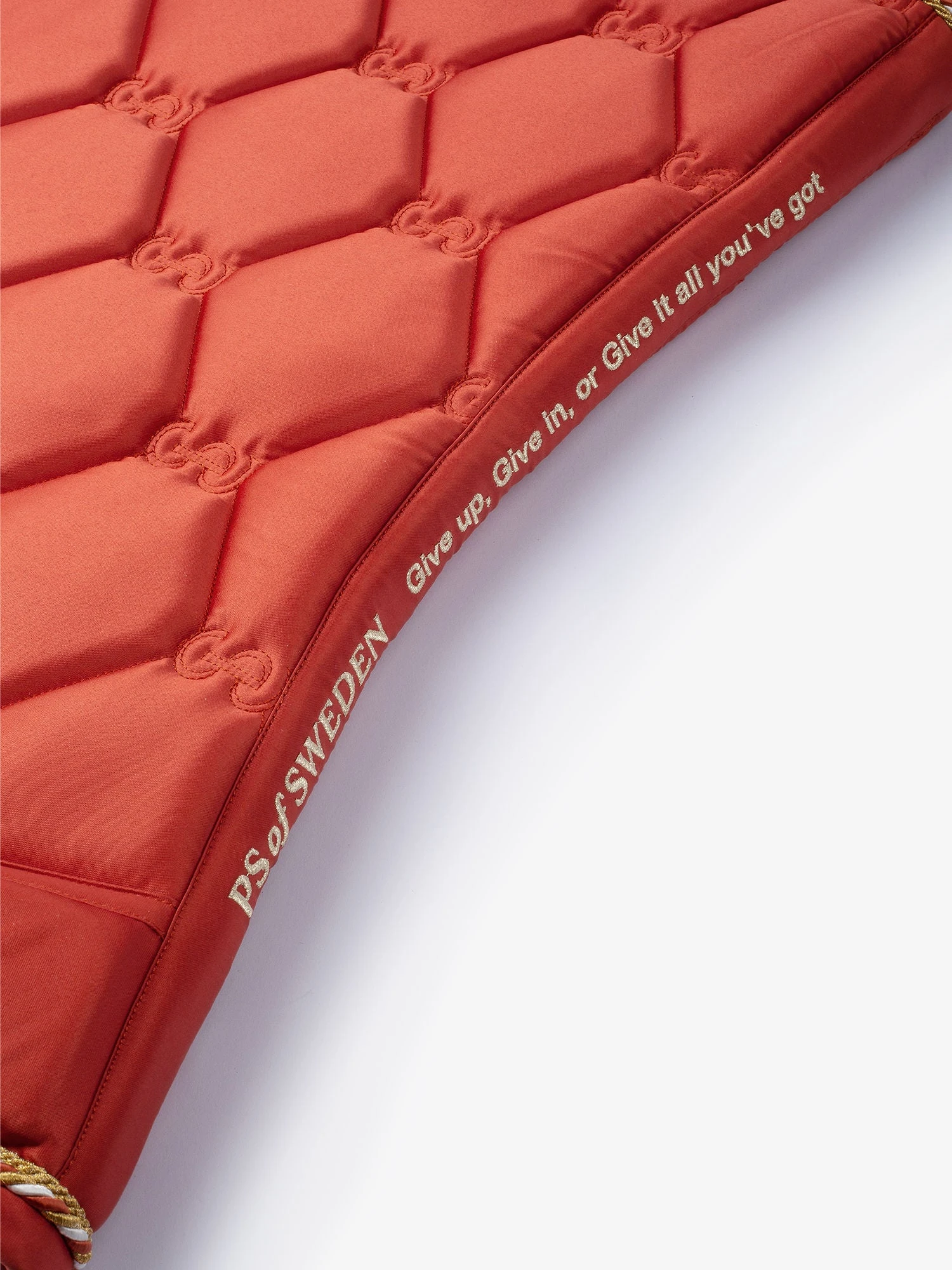 PS Of Sweden Signature Dressage Saddle Pad Burnt Orange 2 PS Of Sweden Signature Dressage Saddle Pad Burnt Orange - Image 2