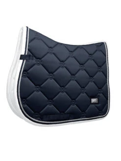 Equestrian Stockholm Jump Saddle Pad Midnight White Edge