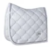 Equestrian Stockholm Dressage Saddle Pad White Perfection Silver