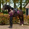 Equestrian Stockholm Dressage Saddle Pad Purple Gold