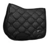 Equestrian Stockholm Jump Saddle Pad All Black Glimmer