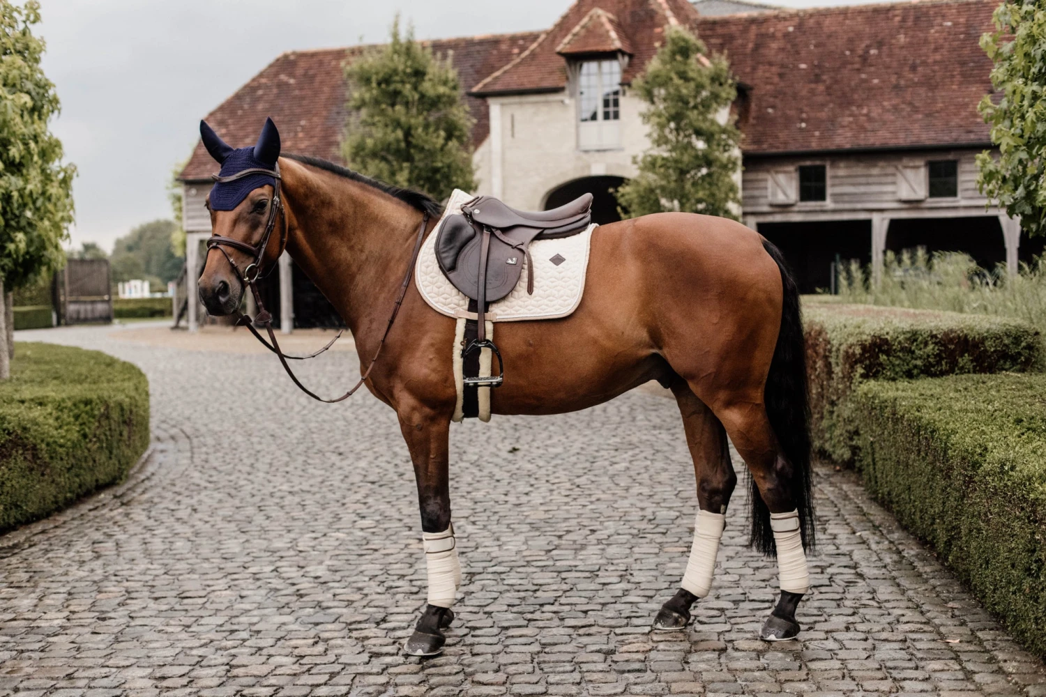Kentucky Wool Jump Saddle Pad Beige 3 Kentucky Wool Jump Saddle Pad Beige - Image 3