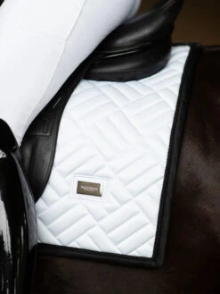 Equestrian Stockholm Modern Dressage Saddle Pad White Black Edition -Saddle Shop black 1 1 12f41f2c 03a8 4204 822f 1fbf676186c5