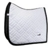 Equestrian Stockholm Modern Dressage Saddle Pad White Black Edition