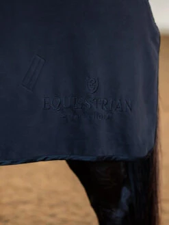 Equestrian Stockholm Fleece Rug Black Edition -Saddle Shop black fleece blanket fleecetacke fleece decke fleece deken 2