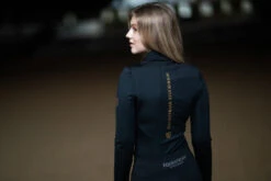 Equestrian Stockholm Vision Base Layer Black Gold -Saddle Shop black gold riding top ridtopp oben reiten top rijden on1