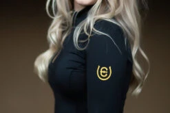 Equestrian Stockholm Vision Base Layer Black Gold -Saddle Shop black gold riding top ridtopp oben reiten top rijden on2