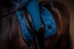 Equestrian Stockholm Dressage Saddle Pad Blue Meadow -Saddle Shop blue m1 2