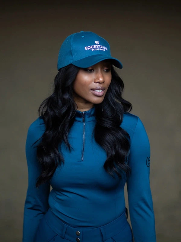 Equestrian Stockholm Cap Blue Meadow 1 Equestrian Stockholm Cap Blue Meadow